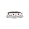 Load image into Gallery viewer, mountain-diamond-mens-wedding-band-with-pink-sapphire-in-white-gold-FD11127GSADRPI-NL-WG.jpg