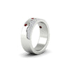 Load image into Gallery viewer, mountain-diamond-mens-wedding-band-with-ruby-in-white-gold-FD11127GRUDRANGLE2-NL-WG.jpg