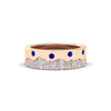 Load image into Gallery viewer, mountain-diamond-mens-wedding-band-with-sapphire-in-rose-gold-FD11127GSABL-NL-RG.jpg