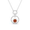 Load image into Gallery viewer, multi-ring-interlocked-diamond-pendant-with-orange-sapphire-in-white-gold-FDPD10699-GSAOR-ANGLE1-NL-WG.jpg?v=1759291658