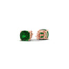 Load image into Gallery viewer, natural-emerald-cushion-cut-stud-earrings-1-carat-in-rose-gold-fdear10411cugemgrangle4-1.00ct-nl-rg.jpg