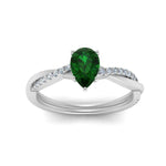Load image into Gallery viewer, natural-emerald-pear-shape-wedding-ring-in-white-gold-FD8253PERGEMGR-NL-WG-GS.jpg