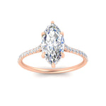 Load image into Gallery viewer, natural-marquise-cut-hidden-halo-engagement-ring-in-rose-gold-FD9788MQRANGLE5-NL-RG