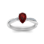Load image into Gallery viewer, natural-ruby-pear-shape-wedding-ring-in-white-gold-FD8253PERGRUDR-NL-WG-GS.jpg