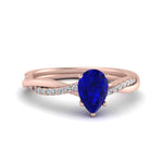 Load image into Gallery viewer, natural-sapphire-pear-shape-wedding-ring-in-rose-gold-FD8253PERGSABL-NL-RG-GS.jpg