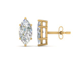 Load image into Gallery viewer, Marquise Diamond 6 Prong Stud Earrings