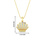 Load image into Gallery viewer, ocean-theme-diamond-jewelry-in-yellow-gold-fdpd11585angle1-nl-yg-hw.jpg?v=1771301634