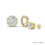 Load image into Gallery viewer, octagon-shape-diamond-ear-jackets-in-yellow-gold-fdear11507angle1-nl-yg.jpg