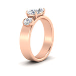 Load image into Gallery viewer, offbeat-2-stone-oval-and-round-band-ring-in-rose-gold-fd11548-nl-rg.jpg