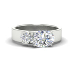 Load image into Gallery viewer, offbeat-2-stone-oval-and-round-band-ring-in-white-gold-fd11548-nl-wg.jpg
