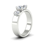 Load image into Gallery viewer, offbeat-2-stone-oval-and-round-band-ring-in-white-gold-fd11548-nl-wg.jpg