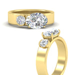 Load image into Gallery viewer, offbeat-2-stone-oval-and-round-band-ring-in-yellow-gold-fd11548-nl-yg.jpg