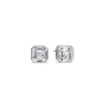 Load image into Gallery viewer, Asscher Diamond Bezel Stud Earring