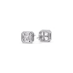 Load image into Gallery viewer, Asscher Diamond Bezel Stud Earring