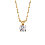 Load image into Gallery viewer, one-carat-round-4-prong-solitaire-diamond-pendant-in-FDPD8469ANGLE1-RO-1.00-YG.jpg?v=1765777908
