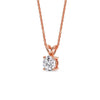 Load image into Gallery viewer, one-carat-round-4-prong-solitaire-diamond-pendant-in-FDPD8469ANGLE2-RO-1.00-RG.jpg?v=1765777908