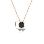 Load image into Gallery viewer, One Carat Round Bezel Solitaire Pendant