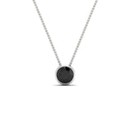 Load image into Gallery viewer, One Carat Round Bezel Solitaire Pendant