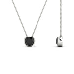 Load image into Gallery viewer, One Carat Round Bezel Solitaire Pendant