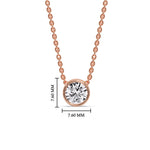 Load image into Gallery viewer, One Carat Round Bezel Solitaire Pendant
