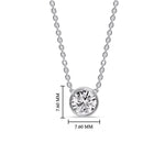Load image into Gallery viewer, One Carat Round Bezel Solitaire Pendant