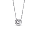 Load image into Gallery viewer, One Carat Round Bezel Solitaire Pendant