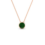 Load image into Gallery viewer, One Carat Round Bezel Solitaire Pendant
