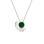 Load image into Gallery viewer, One Carat Round Bezel Solitaire Pendant
