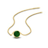Load image into Gallery viewer, One Carat Round Bezel Solitaire Pendant
