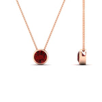 Load image into Gallery viewer, One Carat Round Bezel Solitaire Pendant