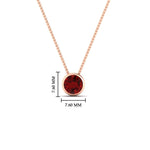 Load image into Gallery viewer, One Carat Round Bezel Solitaire Pendant
