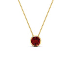Load image into Gallery viewer, One Carat Round Bezel Solitaire Pendant