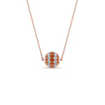Load image into Gallery viewer, orange-sapphire-ball-pendant-0.70-ct-in-FDPD8433GSAOR-NL-RG