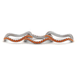 Load image into Gallery viewer, orange-sapphire-waves-pave-eternity-rings-in-white-gold-FD124152GSAORANGLE3-NL-WG-GS.jpg