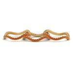 Load image into Gallery viewer, orange-sapphire-waves-pave-eternity-rings-in-yellow-gold-FD124152GSAORANGLE3-NL-YG-GS.jpg