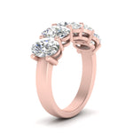 Load image into Gallery viewer, oval-5-stone-wedding-band-diamond-4-carat-in-rose-gold-FD8008OVB-4.00CT-NL-RG.jpg