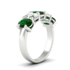 Load image into Gallery viewer, oval-5-stone-wedding-band-emerald-4-carat-in-white-gold-fdwb8008ovgemgrangle2-4.00ct-nl-wg.jpg
