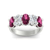 Load image into Gallery viewer, oval-5-stone-wedding-band-pink-sapphire-4-carat-in-white-gold-fdwb8008ovgsadrpiangle5-4.00ct-nl-wg.jpg