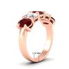 Load image into Gallery viewer, oval-5-stone-wedding-band-ruby-4-carat-in-rose-gold-fdwb8008ovgrudrangle2-4.00ct-nl-rg-hw.jpg