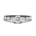 Load image into Gallery viewer, Oval Accented Cushion Cut Engagement Ring