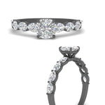 Load image into Gallery viewer, Oval Accented Cushion Cut Engagement Ring