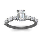 Load image into Gallery viewer, Oval Accented Emerald Cut Engagement Ring