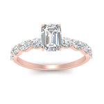 Load image into Gallery viewer, Oval Accented Emerald Cut Engagement Ring