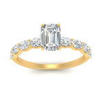 Load image into Gallery viewer, Oval Accented Emerald Cut Engagement Ring