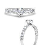 Load image into Gallery viewer, Oval Accented Heart Shaped Engagement Ring