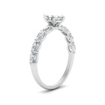 Load image into Gallery viewer, Oval Accented Marquise Shaped Engagement Ring