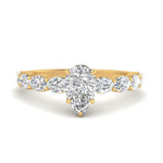 Load image into Gallery viewer, Oval Accented Pear Shaped Engagement Ring