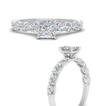 Load image into Gallery viewer, Oval Accented Princess Cut Engagement Ring