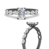 Load image into Gallery viewer, Oval Accented Radiant Cut Engagement Ring