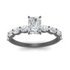 Load image into Gallery viewer, Oval Accented Radiant Cut Engagement Ring